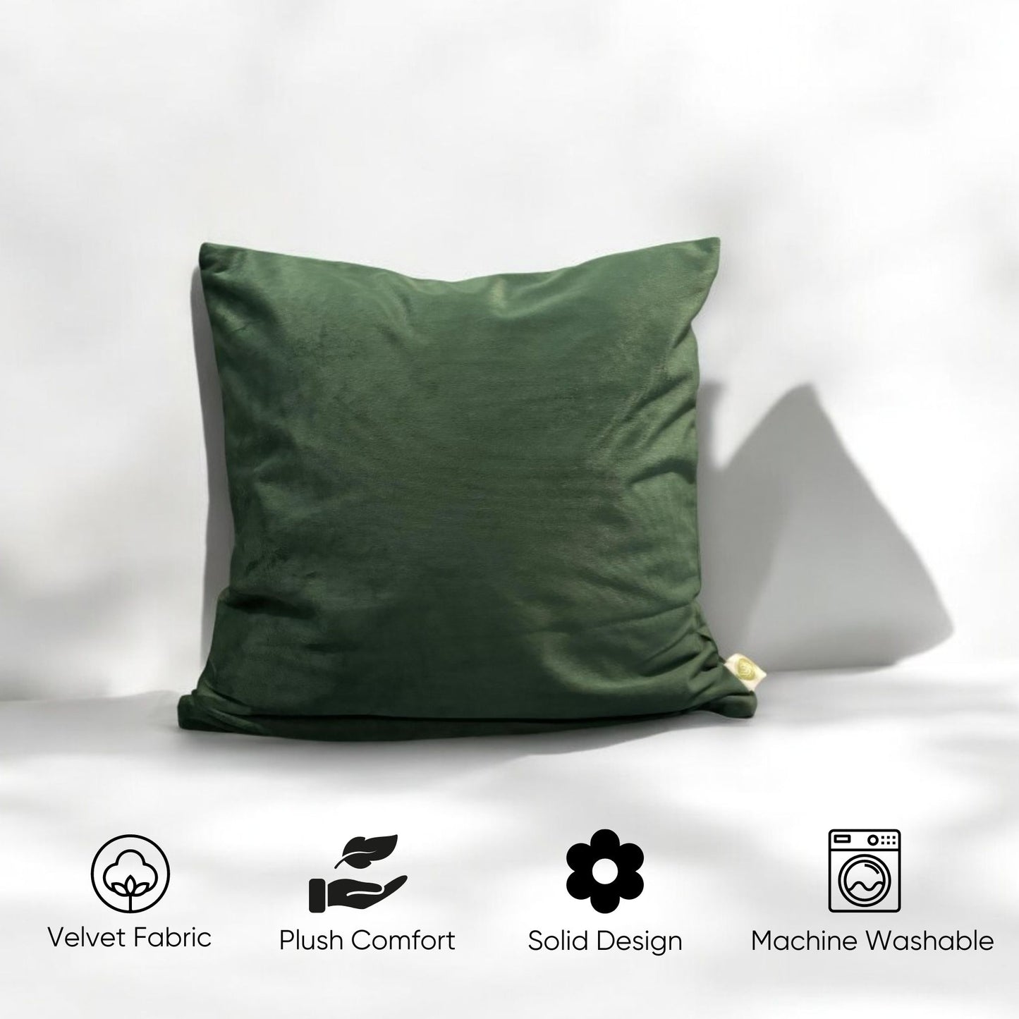 Emerald Enclave Velvet Cushion Cover - Set of 3