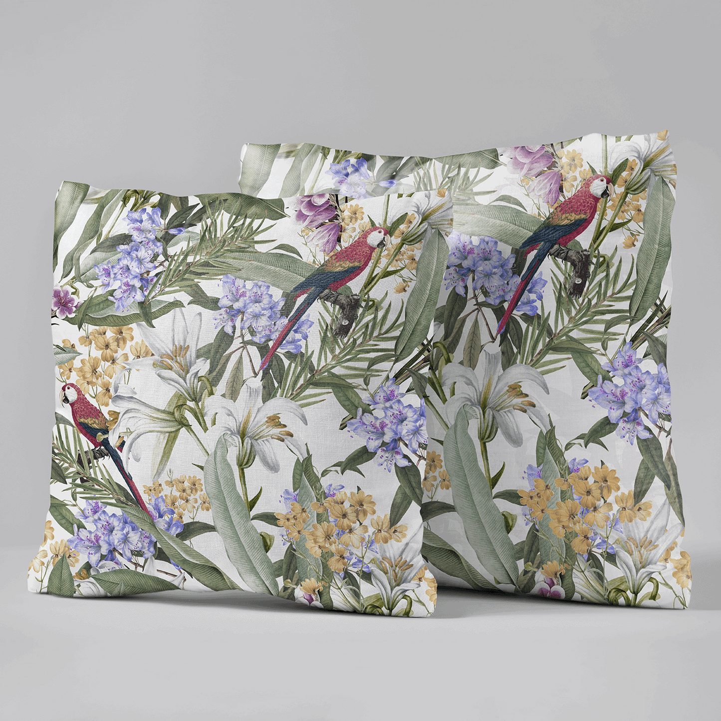 Eden's Parrot Velvet Cushion Cover - Set of 2