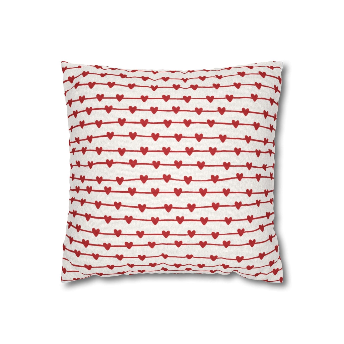 Lined Hearts Cushion Cover for Valentine - Set of 5