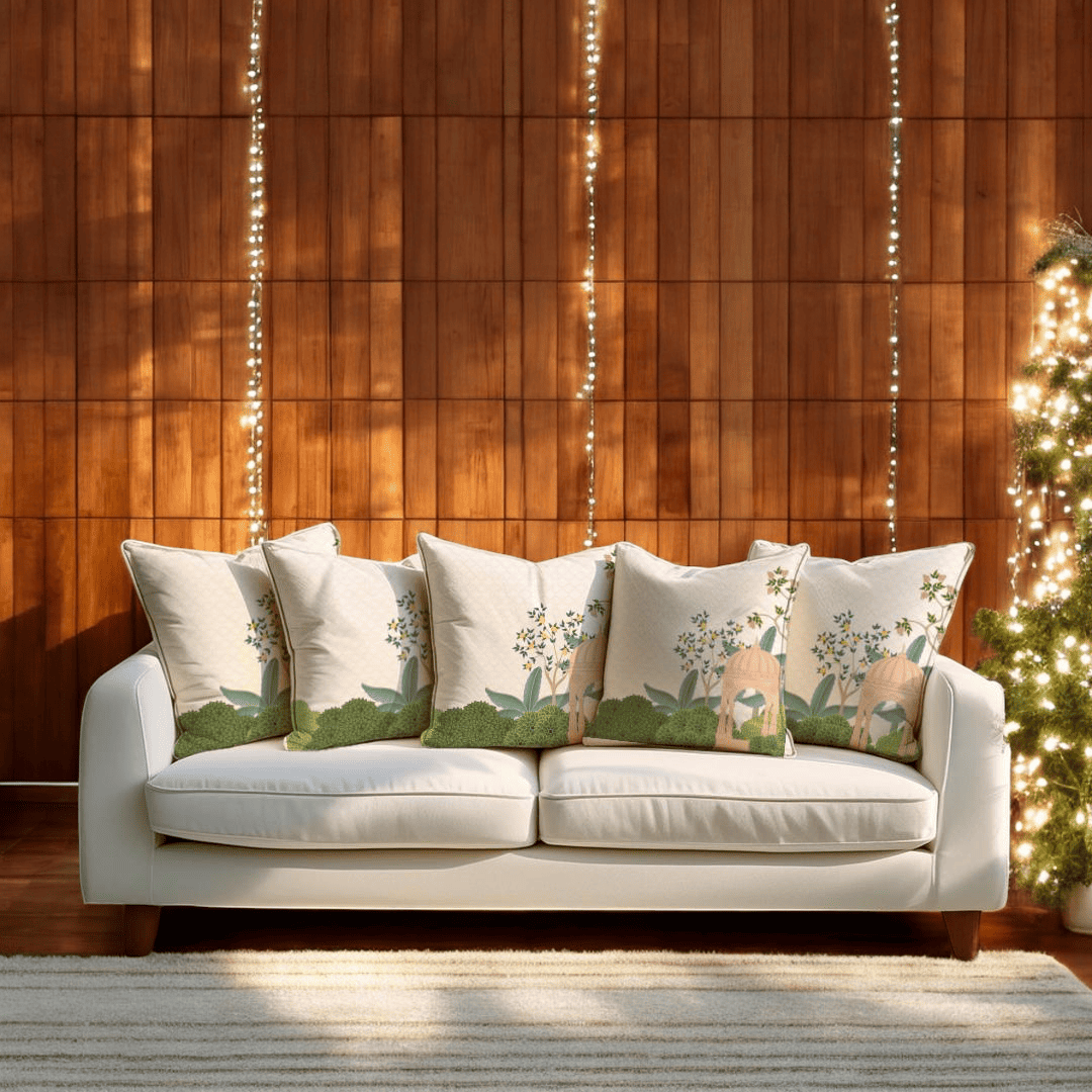 Blissful Arch Velvet Cushion Cover