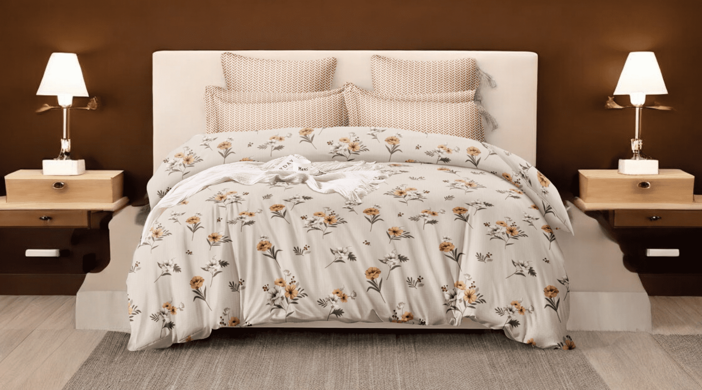 Blissful Blossoms Floral Bedsheet