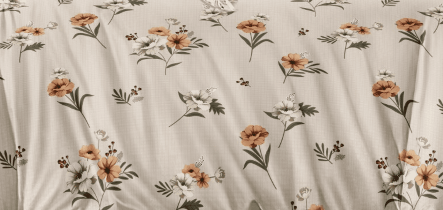Blissful Blossoms Floral Bedsheet