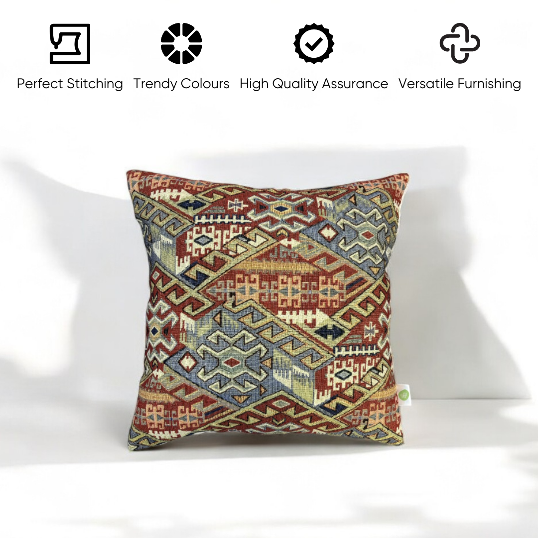 Classic Ethnic Jacquard Cushion Cover