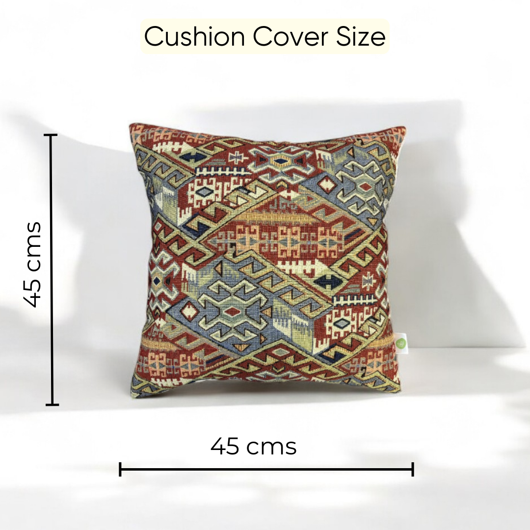 Classic Ethnic Jacquard Cushion Cover