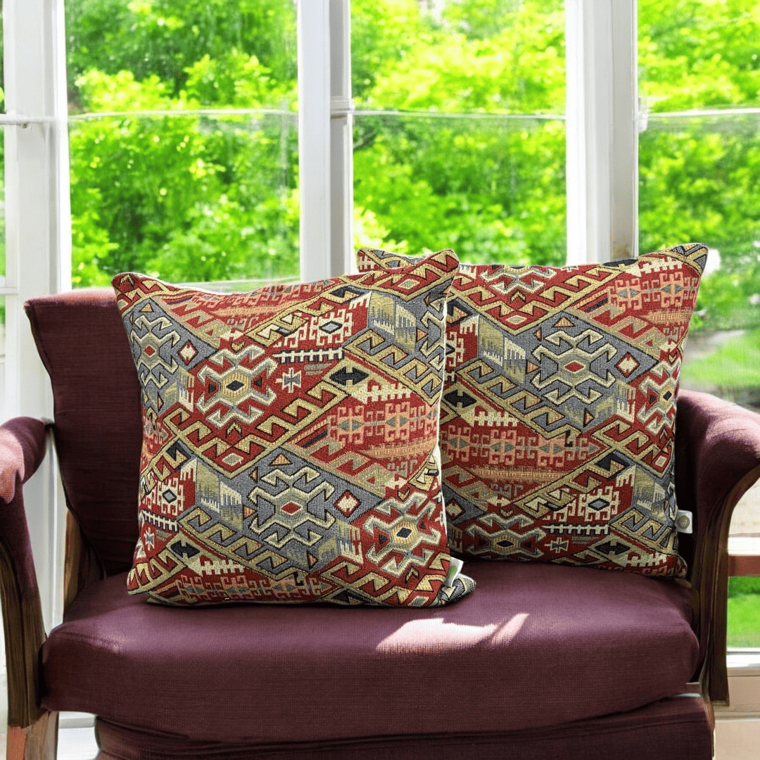 Classic Ethnic Jacquard Cushion Cover