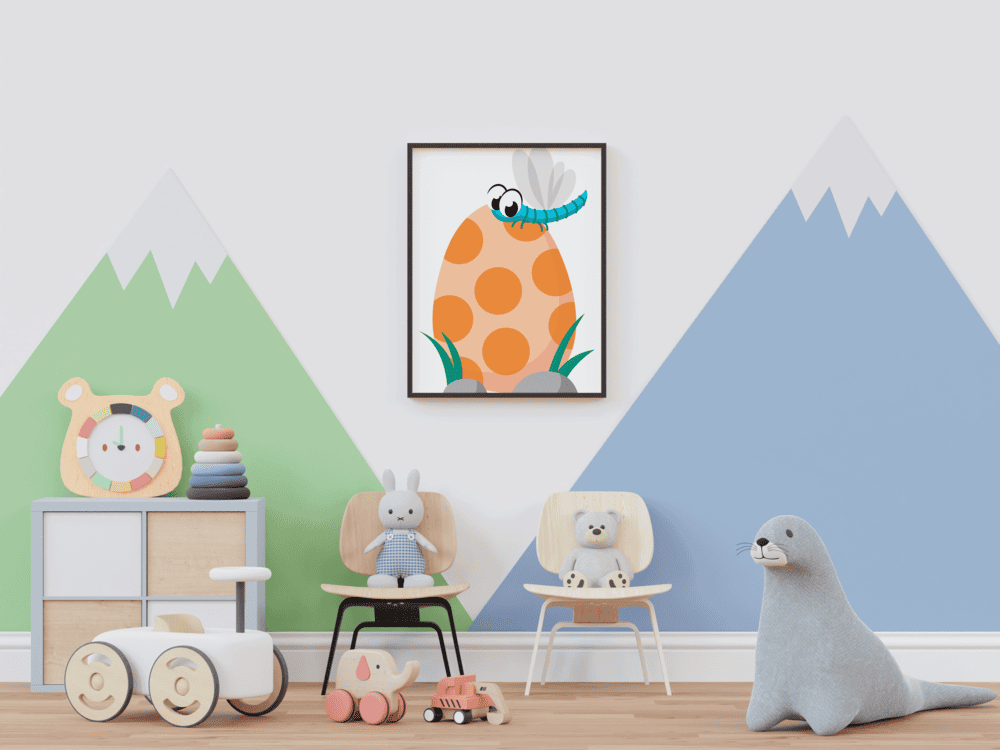 Curious Caterpillar - Framed Wall Art