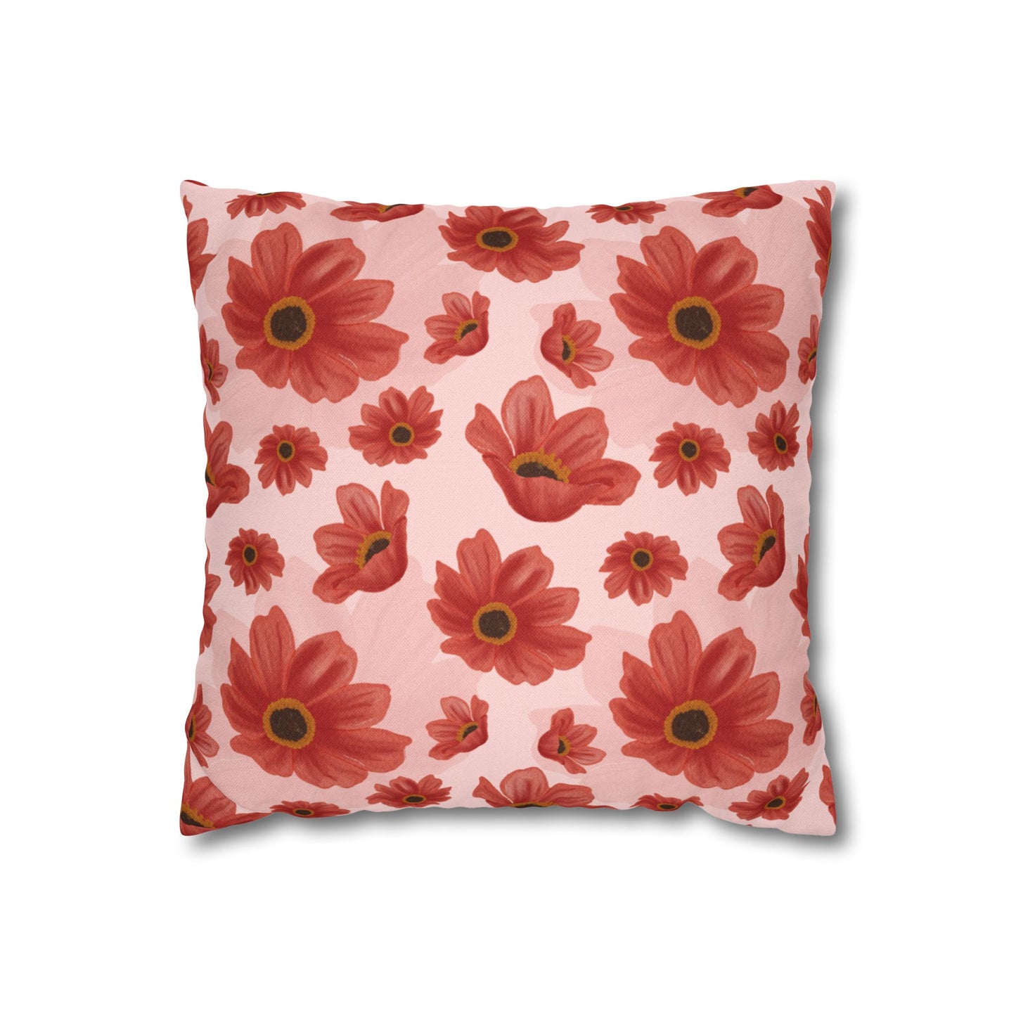 Festive Bloom Velvet Cushion Cover