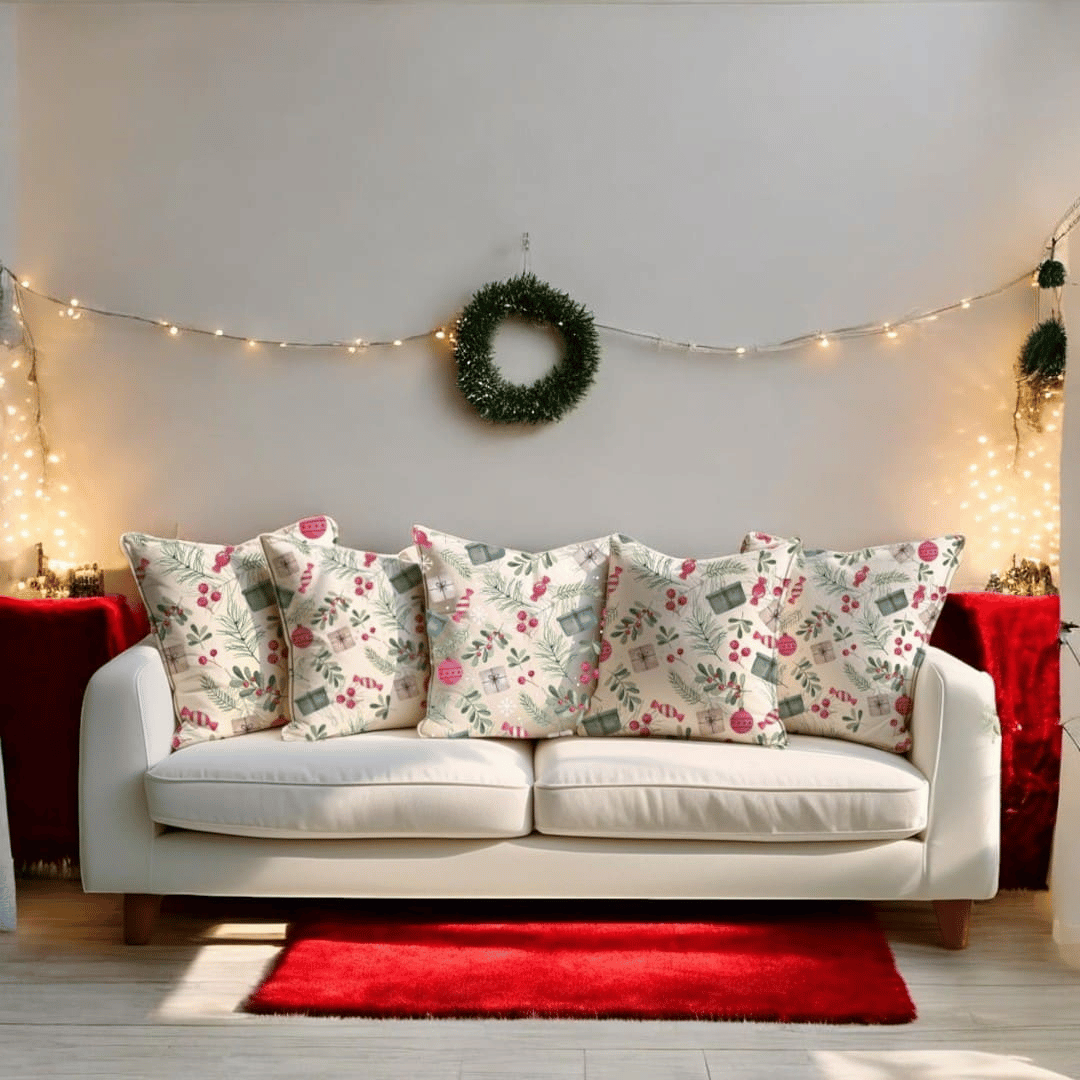 Holiday Gift Velvet Chirstmas Cushion Cover