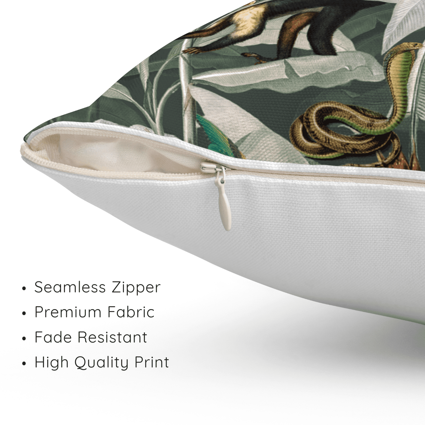 Jungle Rhapsody Velvet Cushion Cover