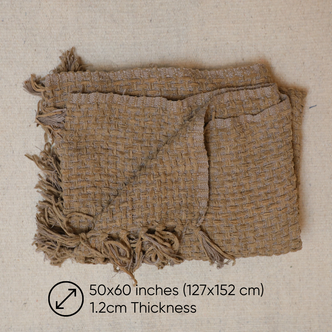 Khaki - Premium Chenille Sofa Throw