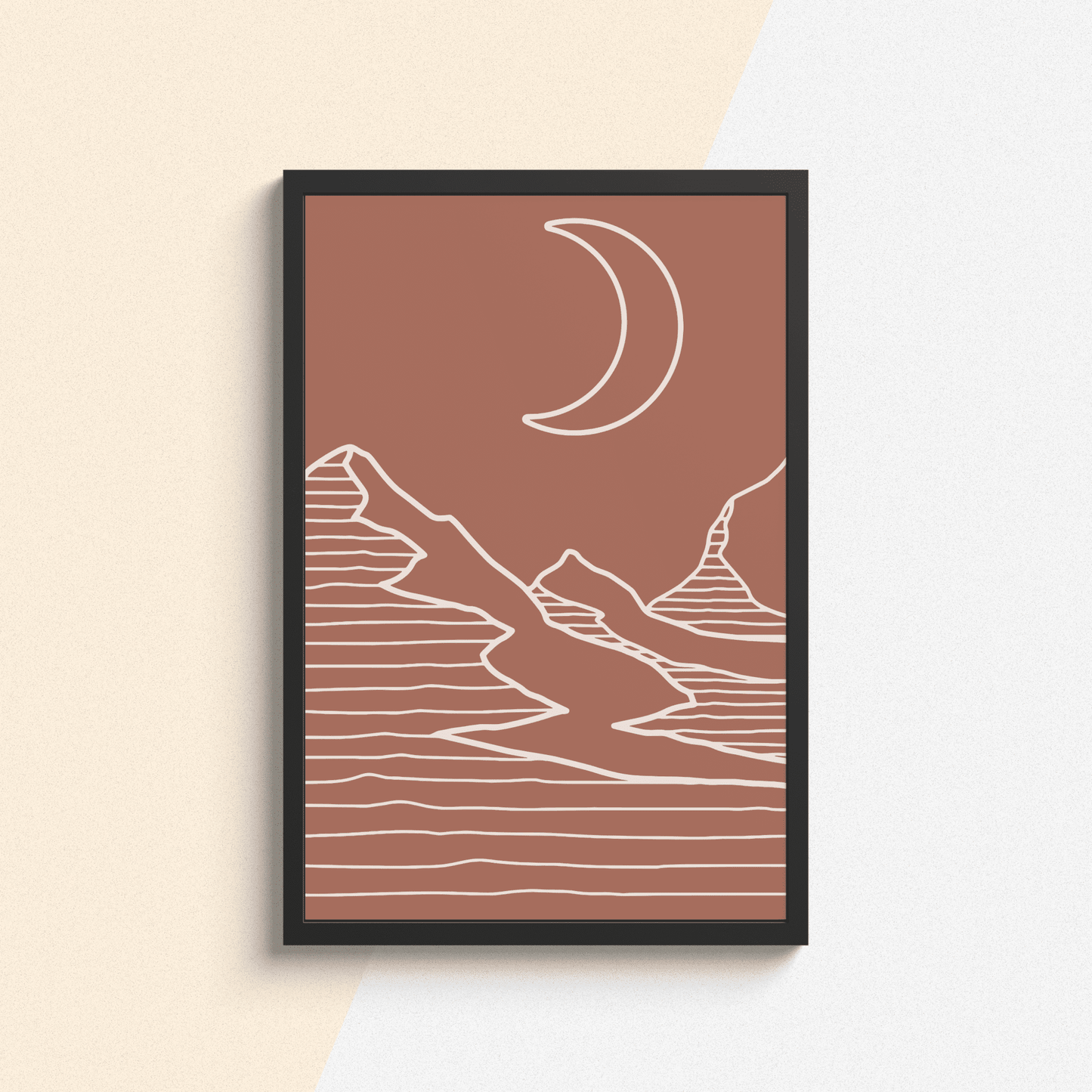 Lunar Dunes Framed Artwork