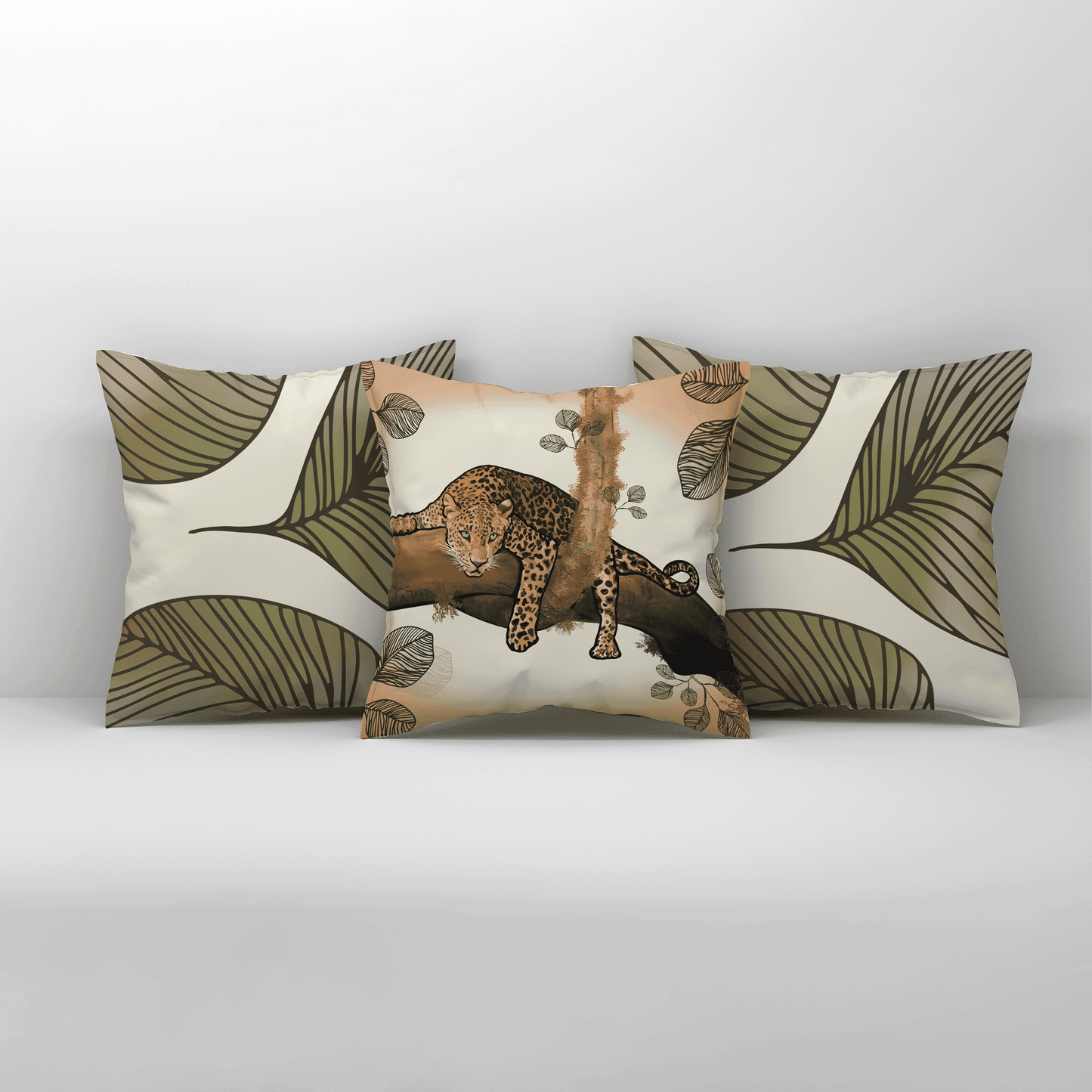 Mighty Stare of Jaguar X Leafy Veins | Set of 3
