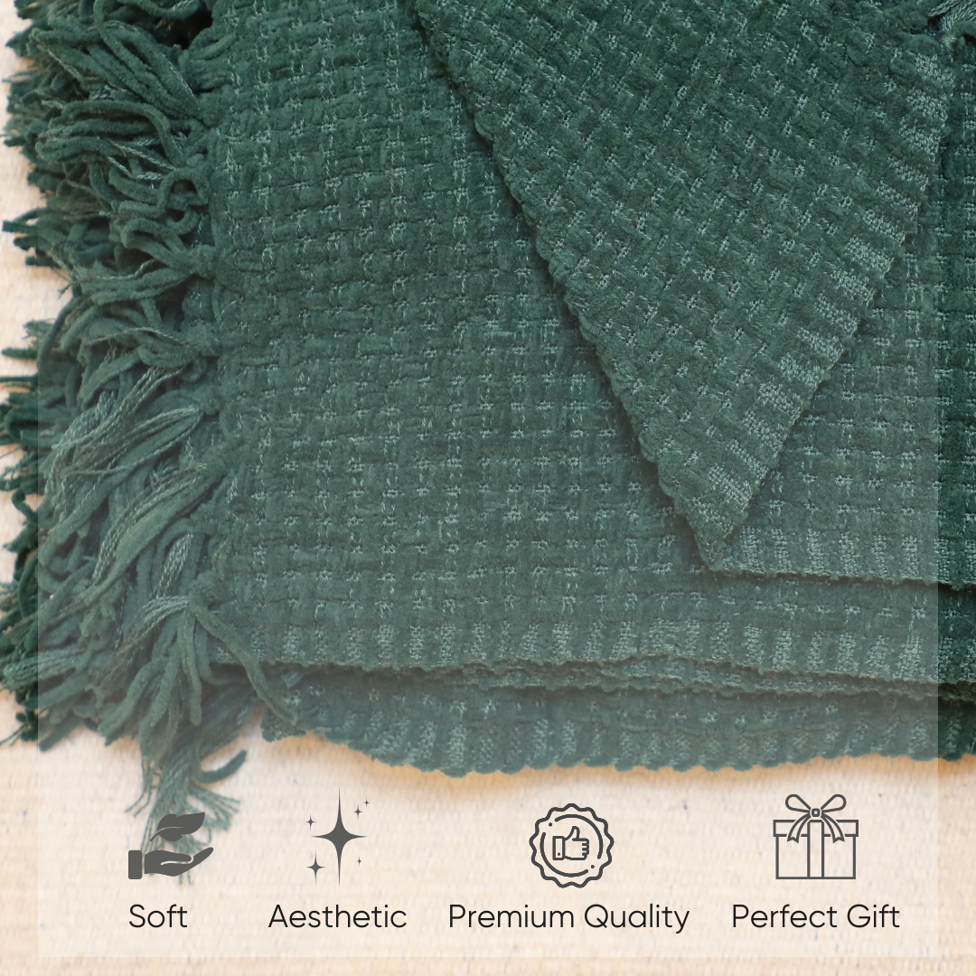 Cozy Haven Premium Chenille Sofa Throw