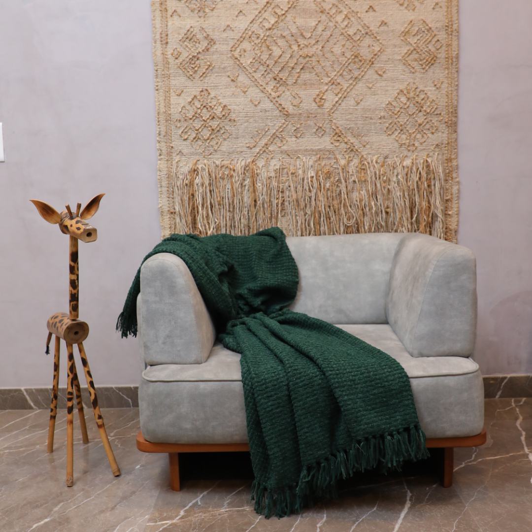 Green sofa throw hotsell