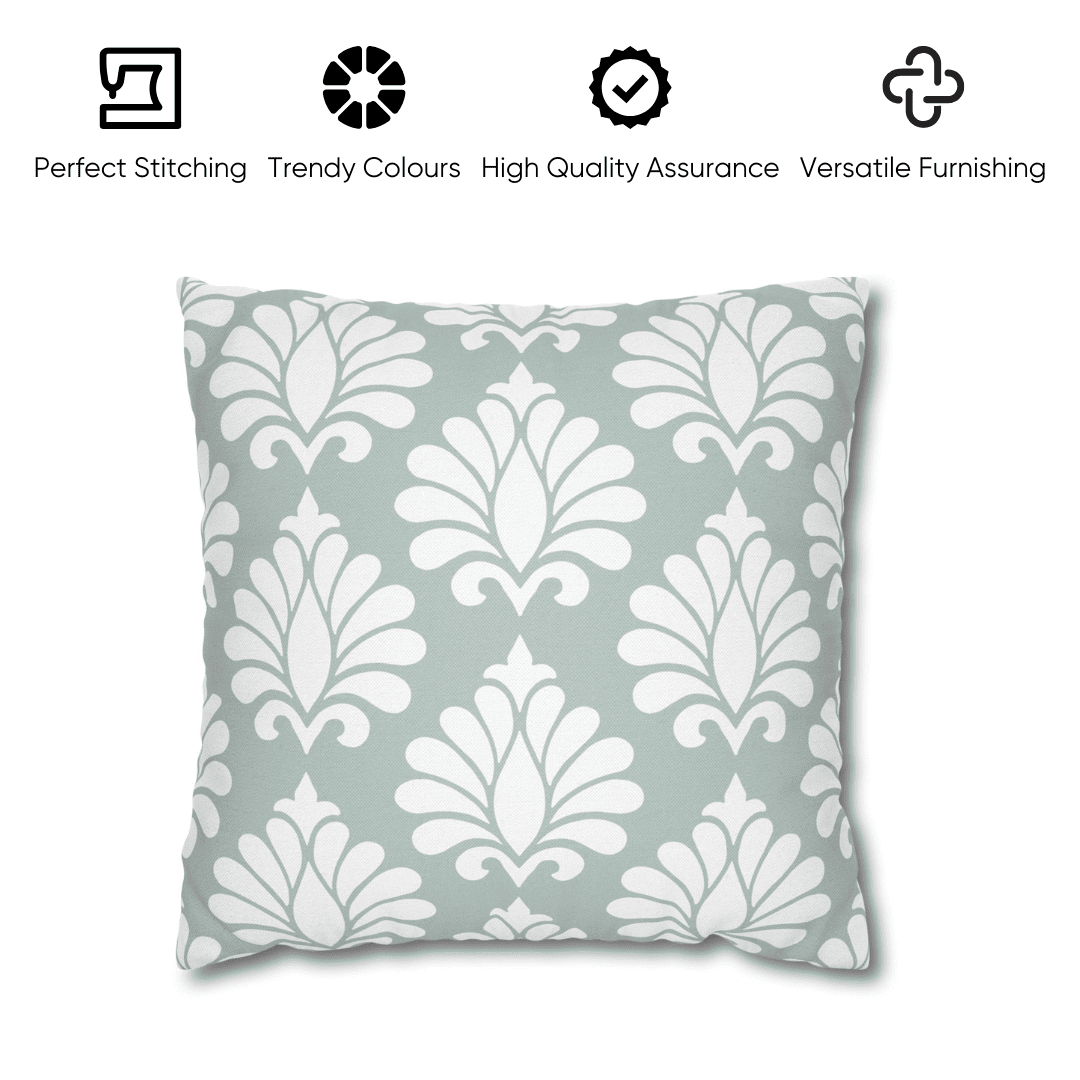 Ornate Festive Damask Velvet Cushion Cover