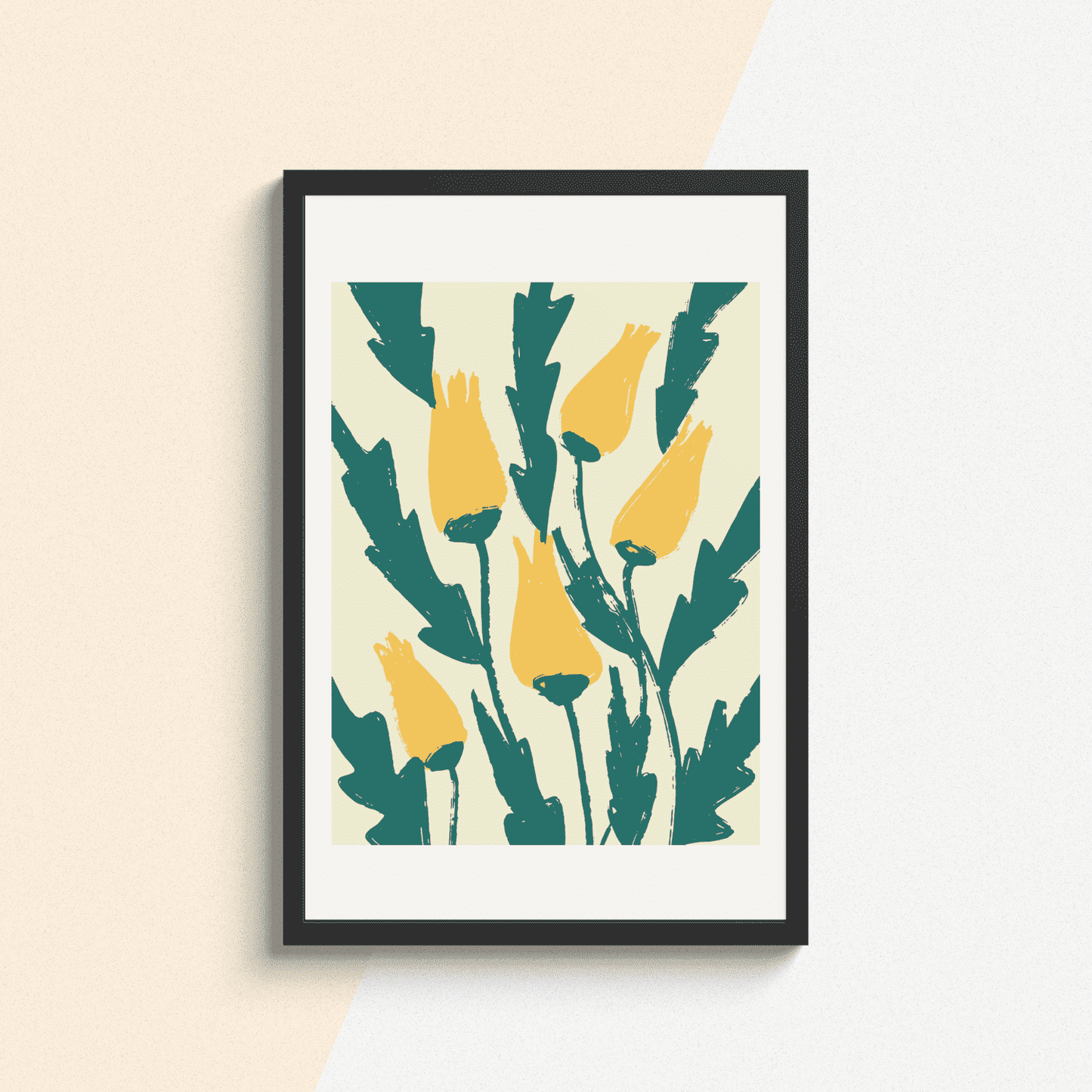 Spring Tulip Bloom Framed Artwork