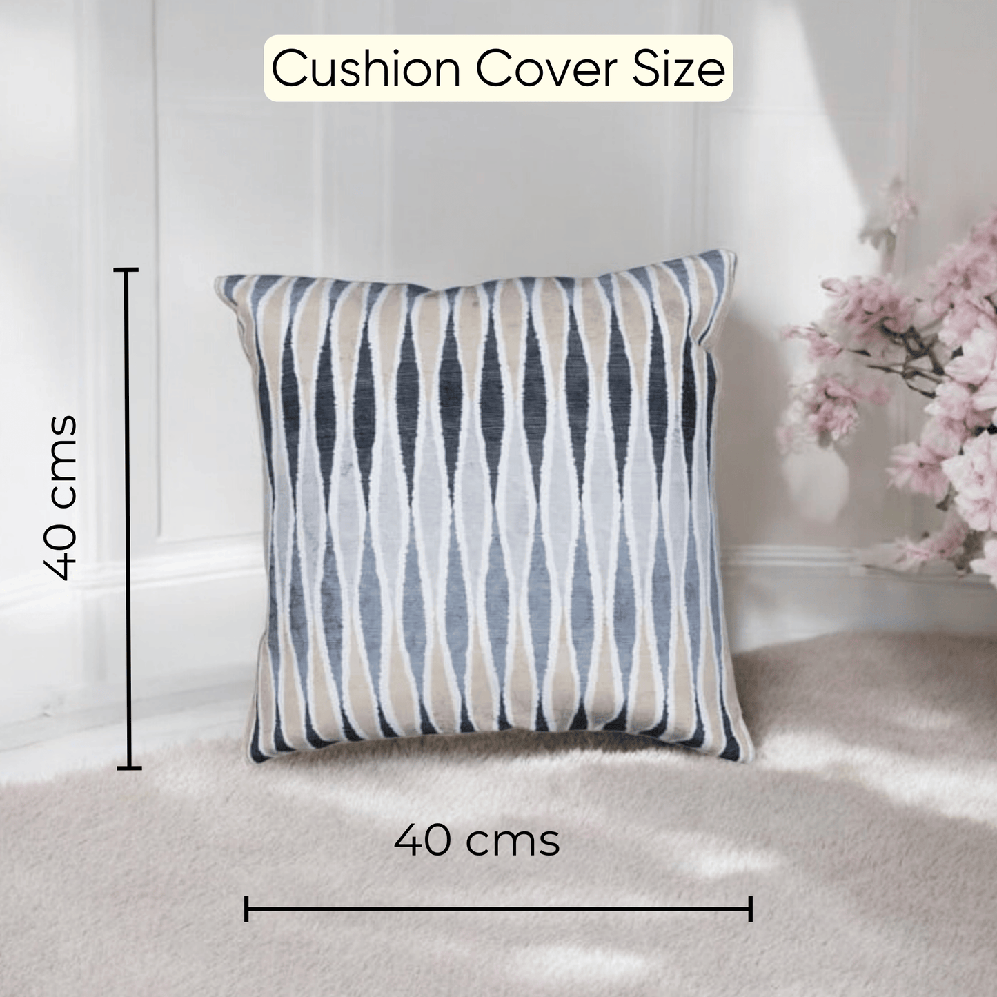 Striped Waves Cushion Cover - Set of 5
