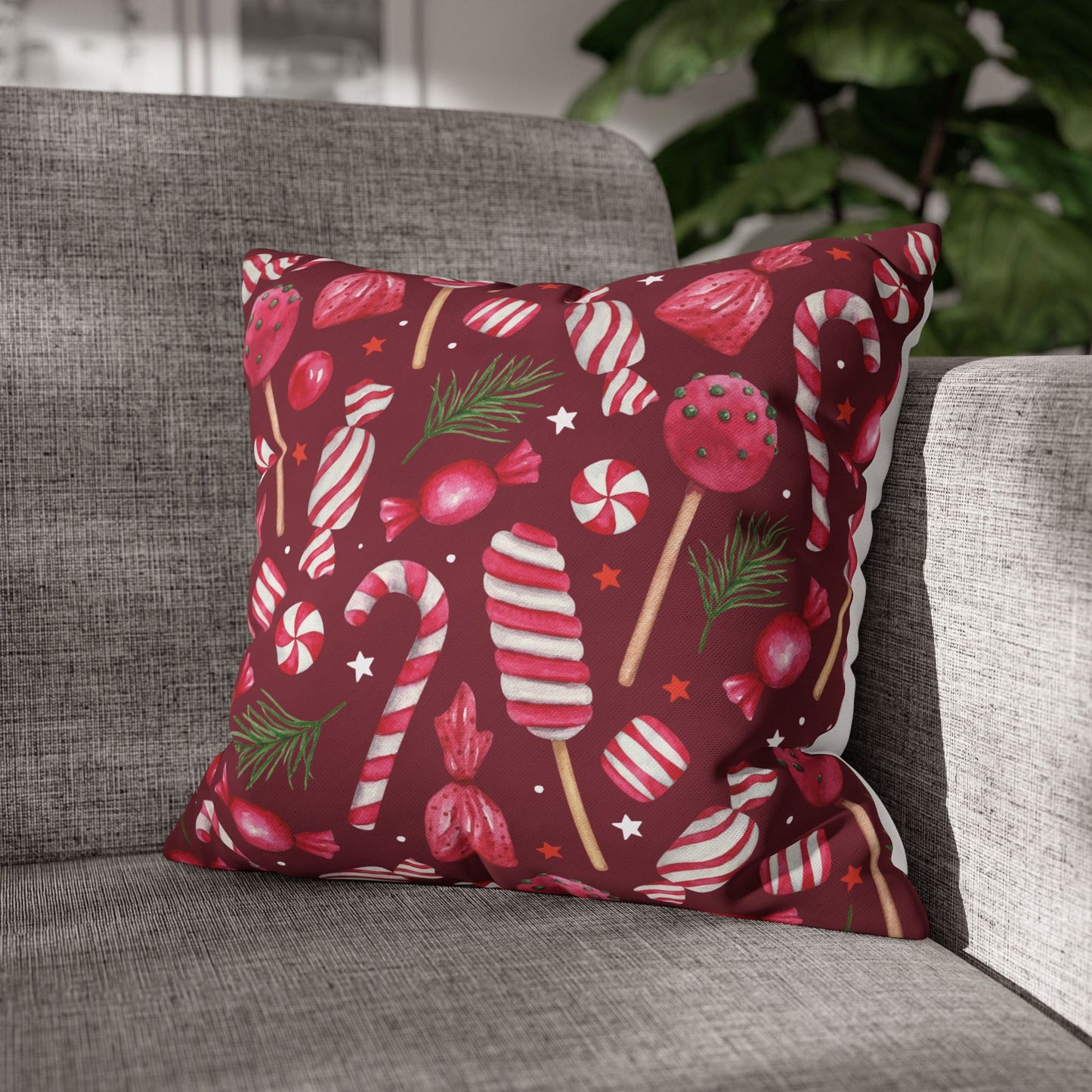 Sweet Treats Velvet Christmas Cushion Cover