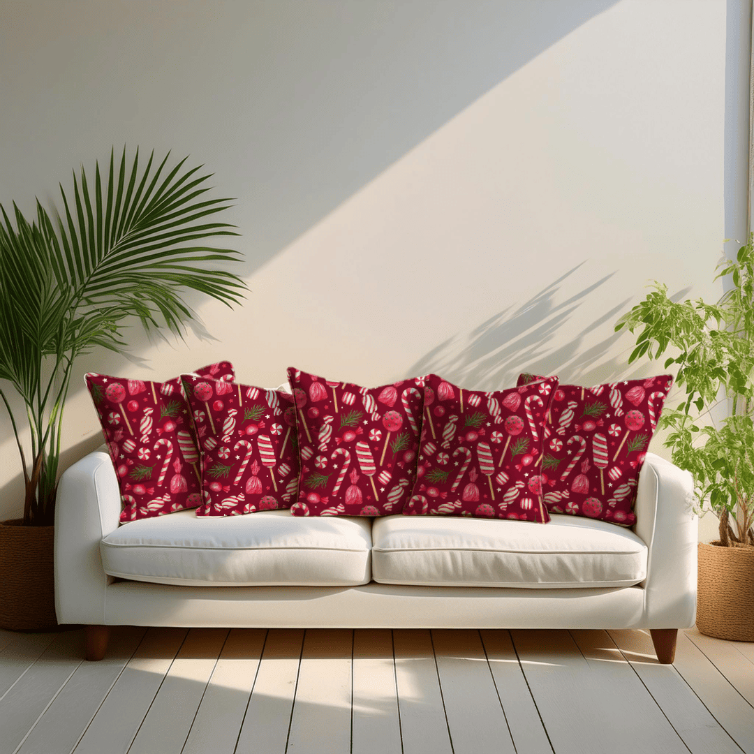 Sweet Treats Velvet Christmas Cushion Cover