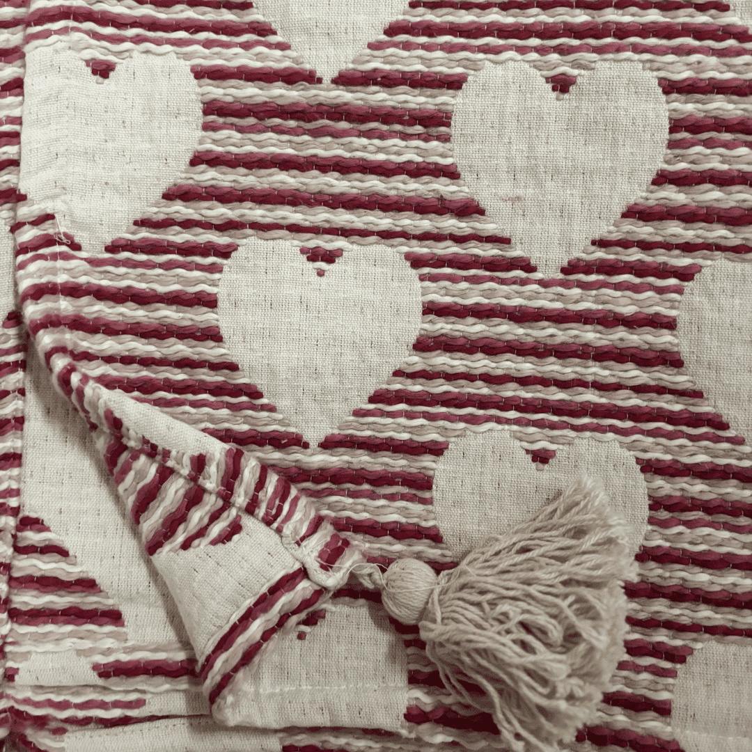 Valentine’s Love Hearts Sofa Throw
