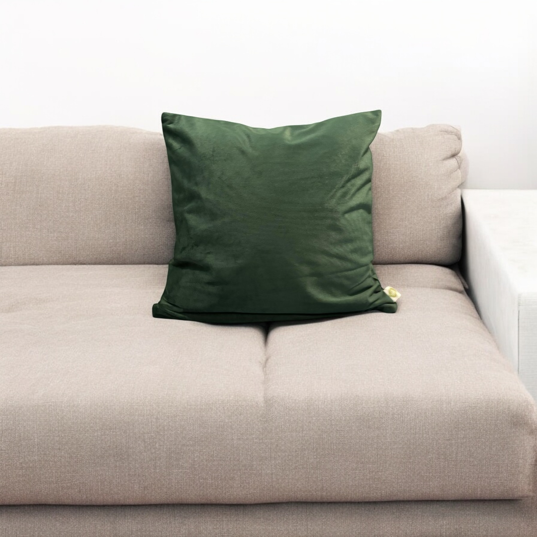 Beige Velvet Cushion Cover | Sahara Whisper - Set of 3