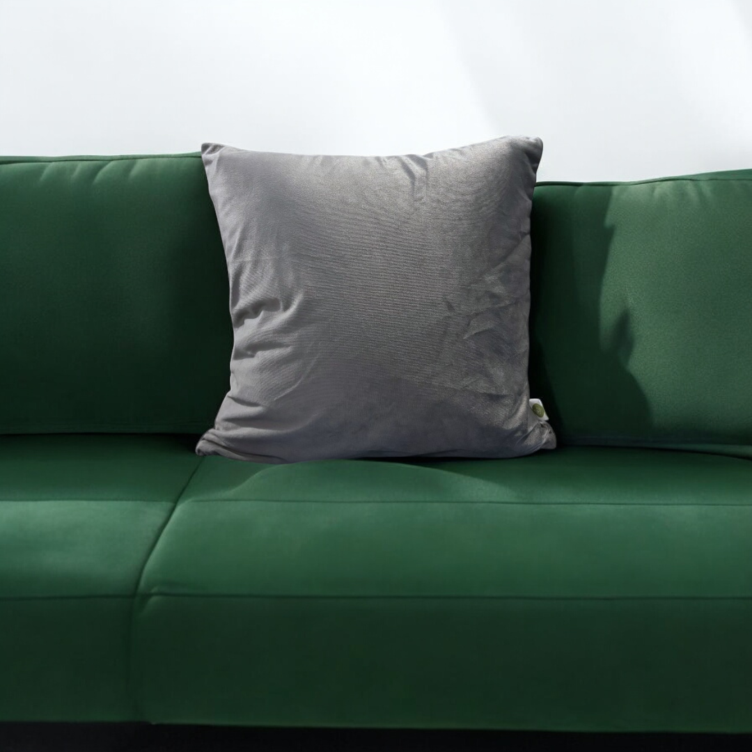 Beige Velvet Cushion Cover | Sahara Whisper - Set of 3