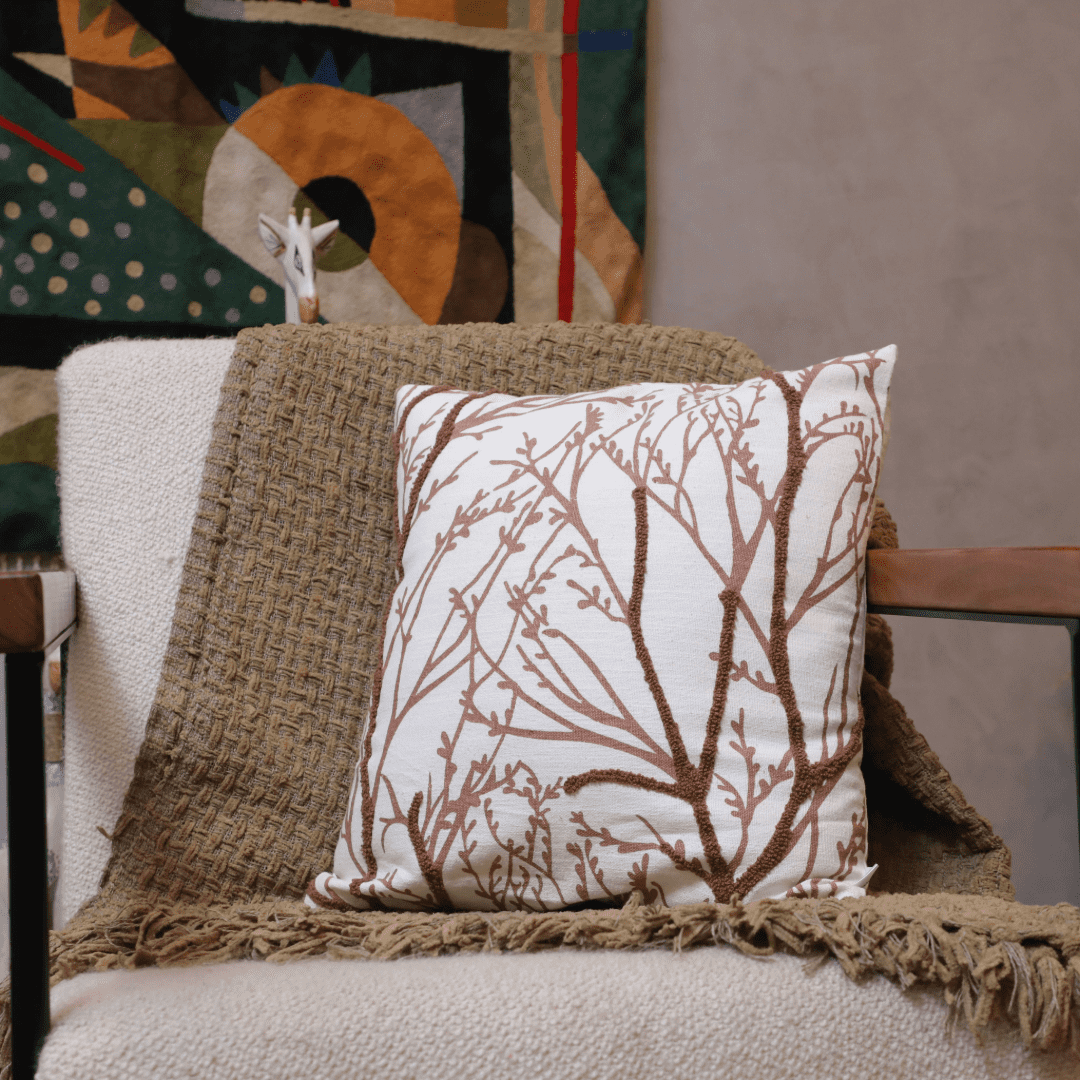 Woodland Branches Tufted Cushion Cover - Set of 5