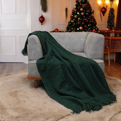 Cozy Haven Christmas Premium Chenille Sofa Throw