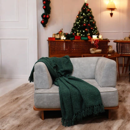 Cozy Haven Christmas Premium Chenille Sofa Throw