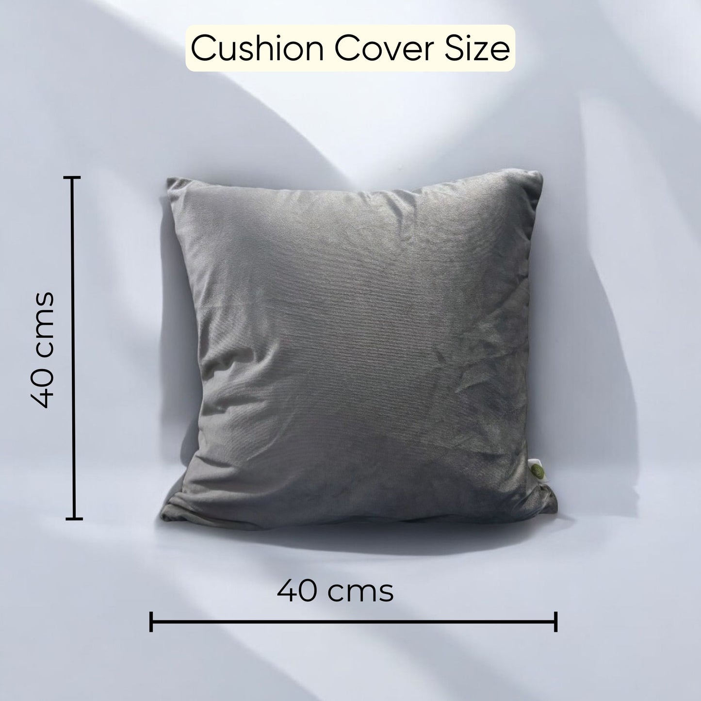 Mystic Grey Velvet Cushion Cover - Set of 3