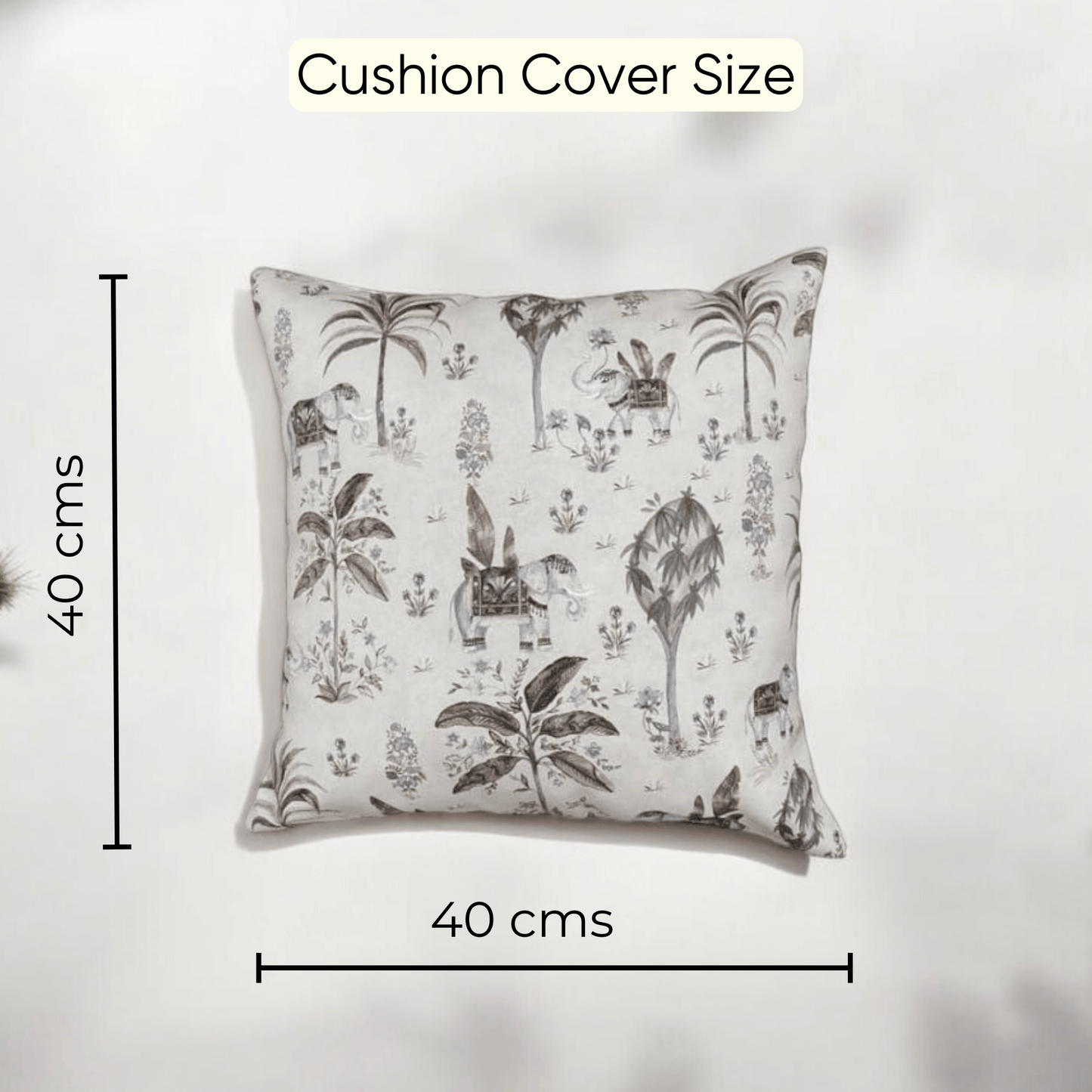 Exotic Elephant Print Cushion Cover - Set of 5