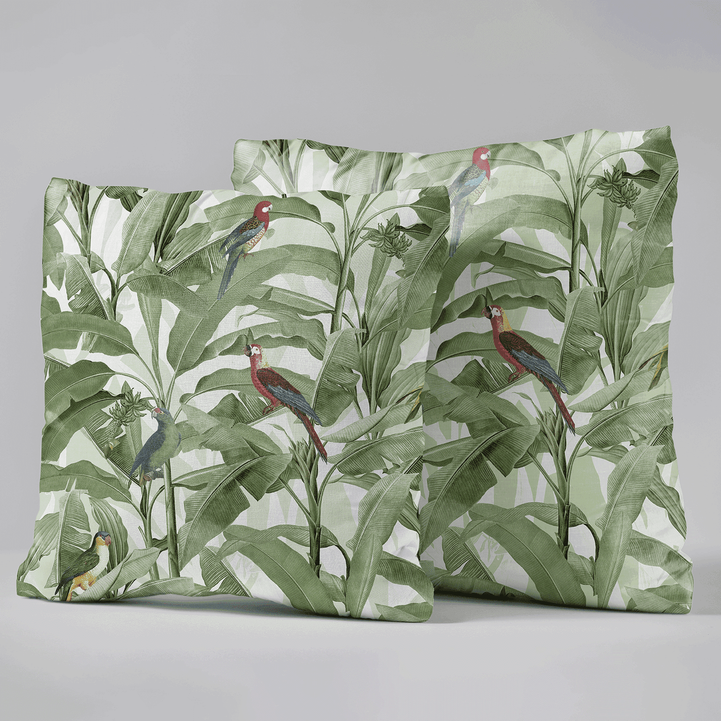 Aviary Paradise Velvet Cushion Cover - Set of 2
