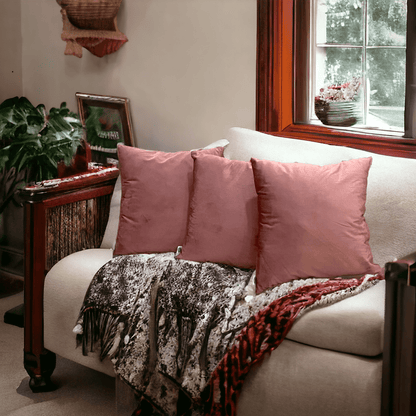 Terracotta Tranquility Velvet Cushion Cover - Set of 3