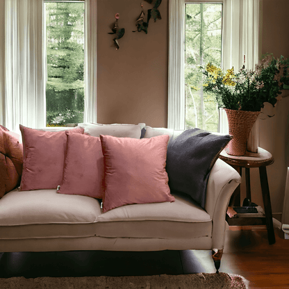 Terracotta Tranquility Velvet Cushion Cover - Set of 3