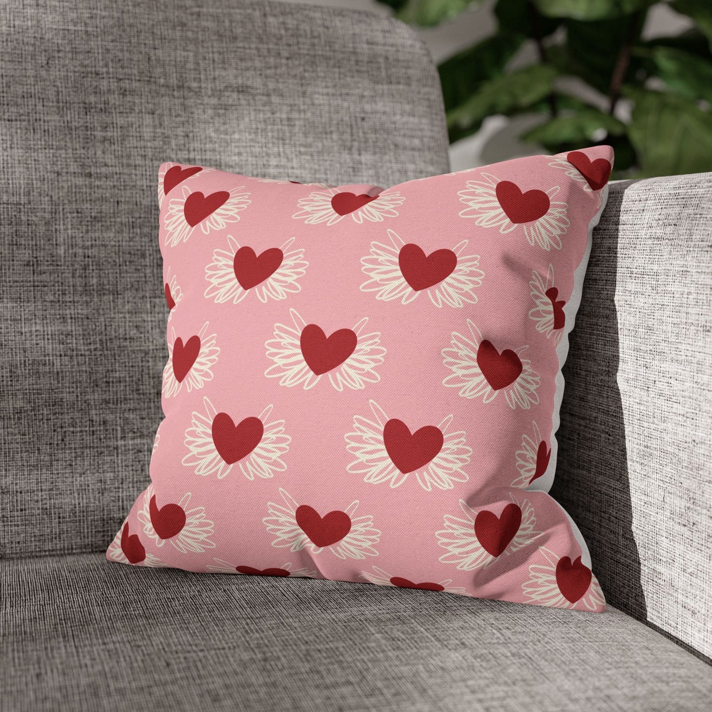 Soaring Love Cushion Cover for Valentine - Velvet - 16x16in