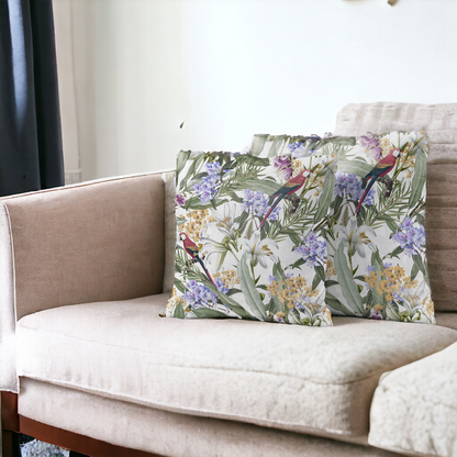 Eden's Parrot Velvet Cushion Cover - Set of 2