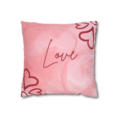 Abstract Love Cushion Cover for Valentine - Velvet - 16x16in