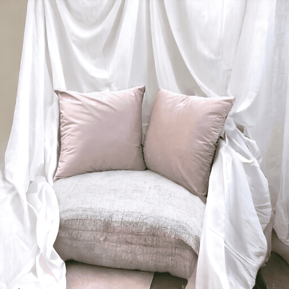 Beige Velvet Cushion Cover  | Sahara Whisper  - Set of 3