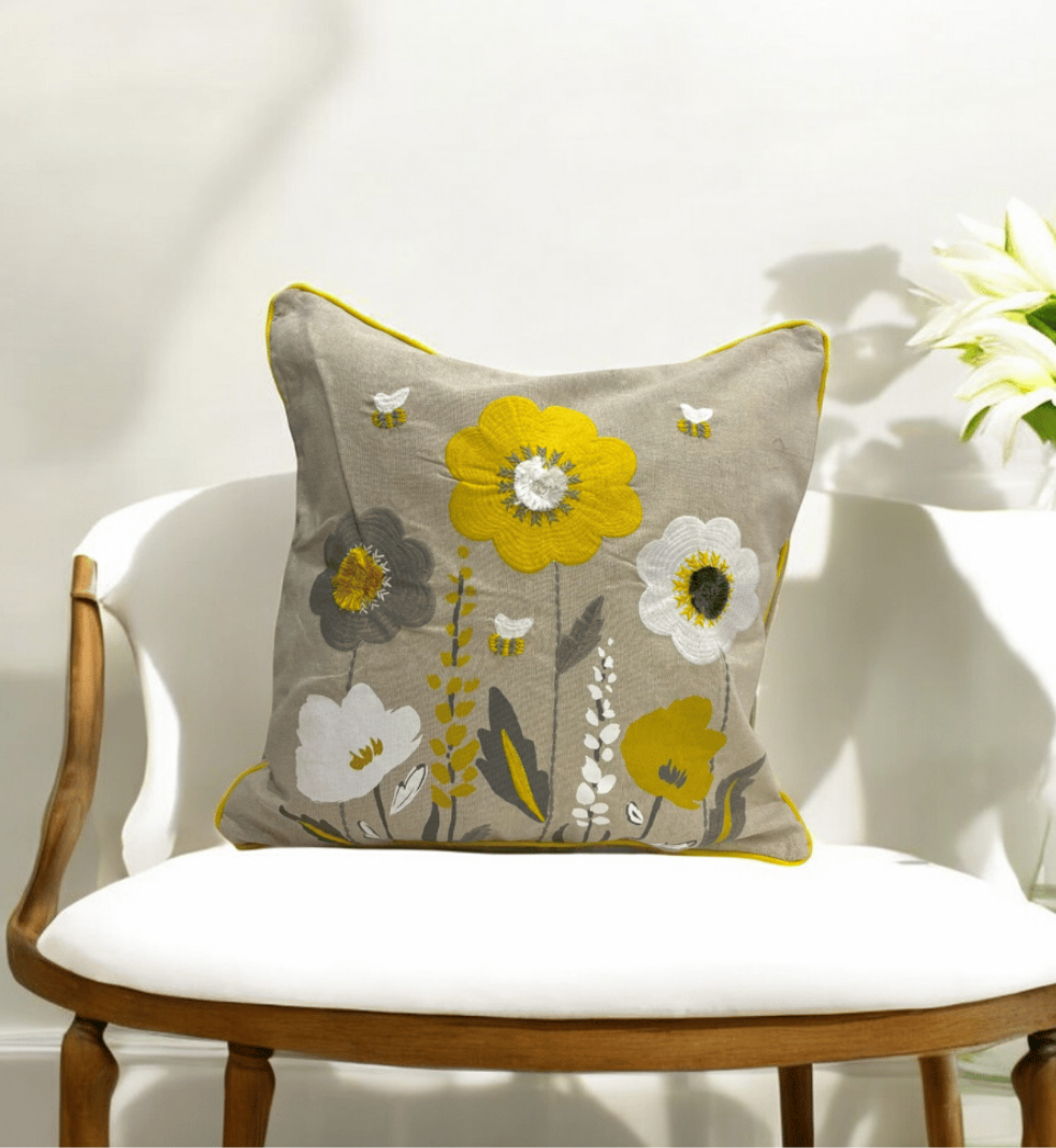 Blooming Meadow Tufted Cushion Cover