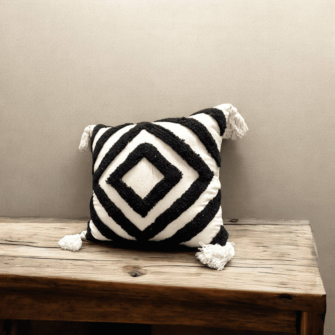 Diamond Chevron Tufted Cushion Cover