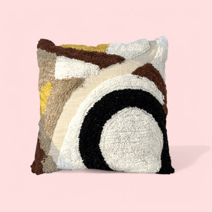 Abstract Artistry Tufted Cushion Cover