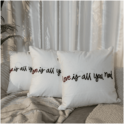 All You Need Tufted Valentine's Cushion Cover