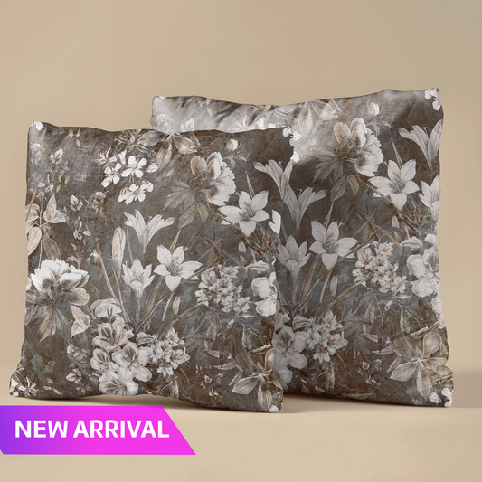 Antique Garden Velvet Cushion Cover - Set of 2