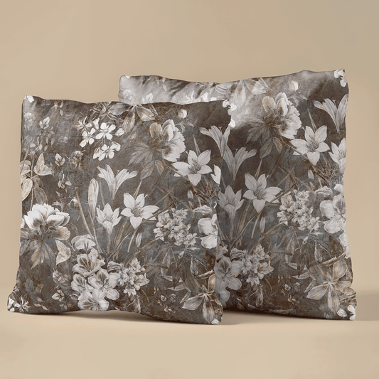 Antique Garden Velvet Cushion Cover - Set of 2