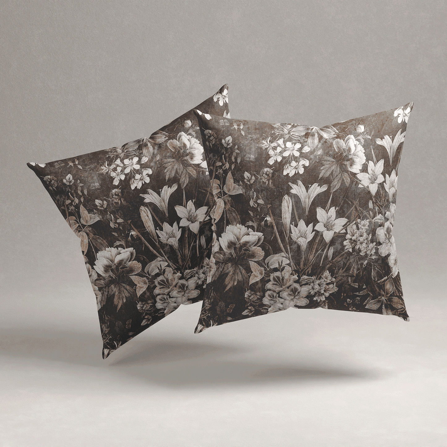 Antique Garden Velvet Cushion Cover - Set of 2