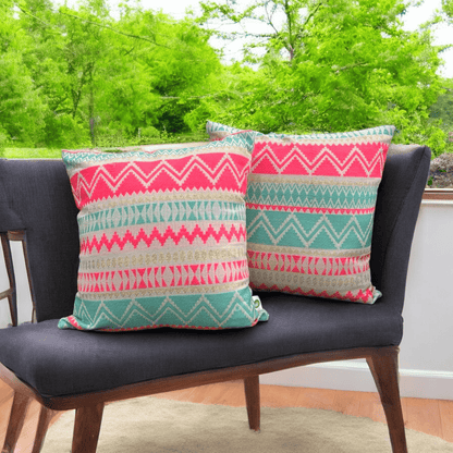 Aztec Charm Jacquard Cushion Cover