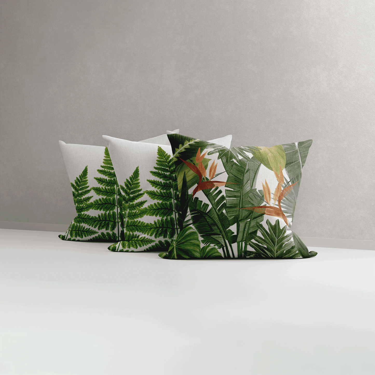 Bird of Paradise X Ferns in Bloom | Set of 3