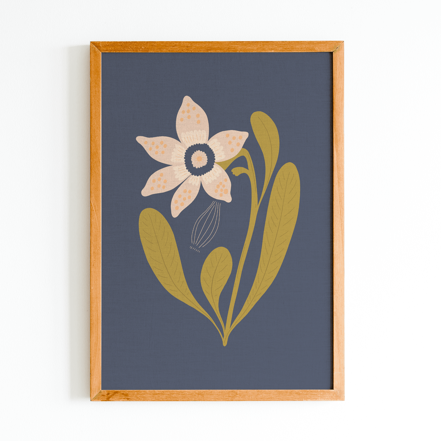 Bloom Blue - Framed Wall Art Decor