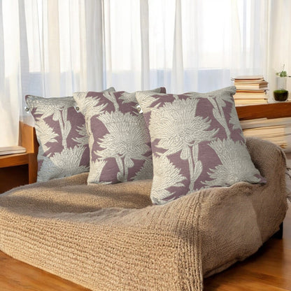 Blooming Elegance Tufted Cushion Cover