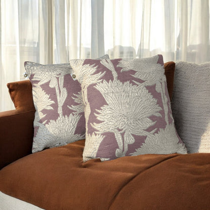 Blooming Elegance Tufted Cushion Cover